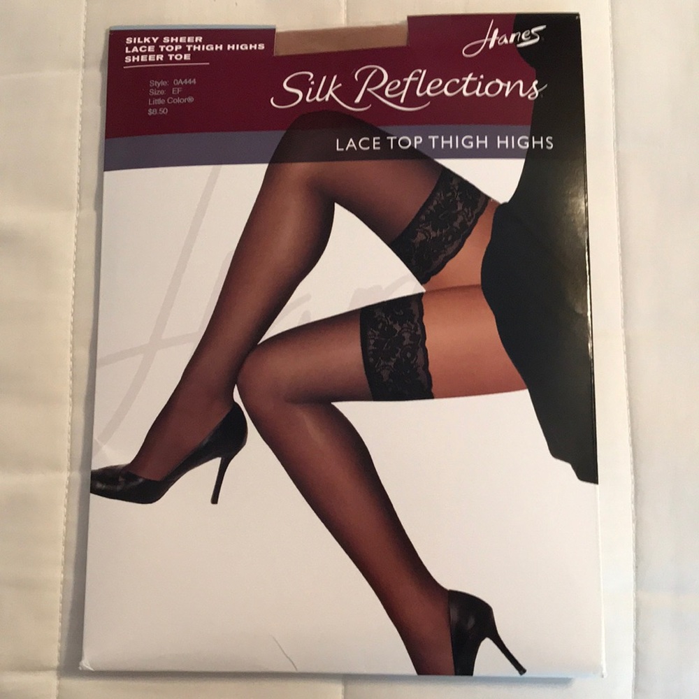Lace top thigh highs
